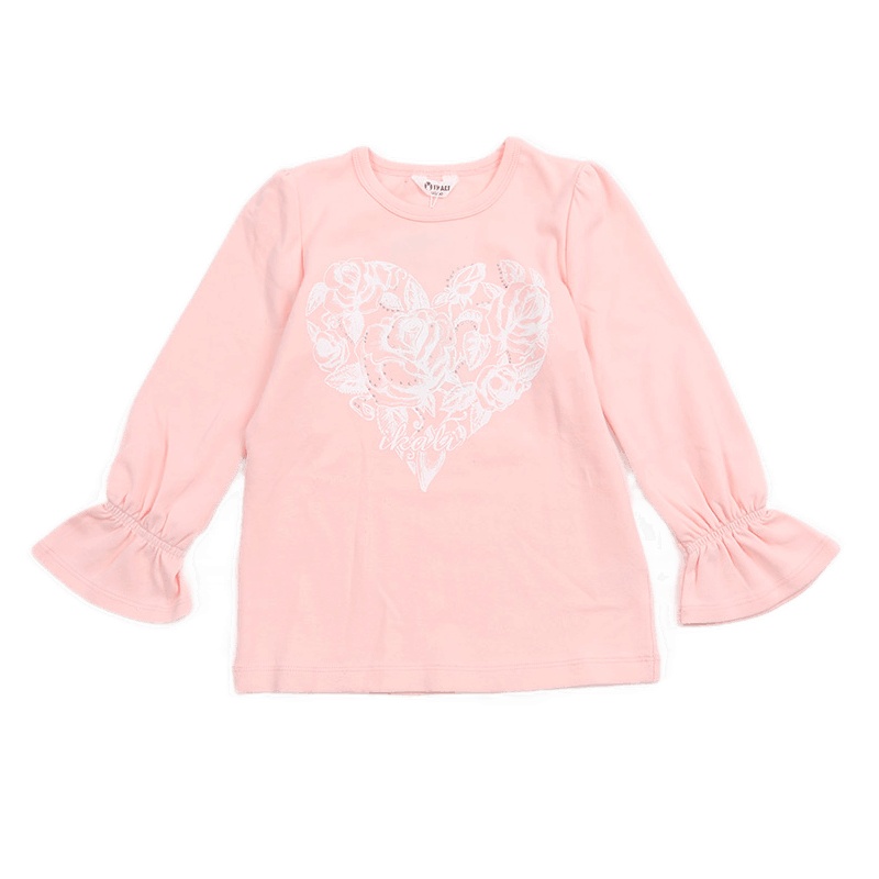 lkali伊佳林儿童女款可爱上衣女宝宝简单百搭打底衫