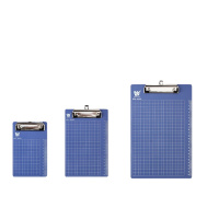 加厚A4写字板夹A6文件夹板学生试卷夹抄写板垫A5板夹菜单票据夹 蓝色 A6蝴蝶[185*120MM]1个