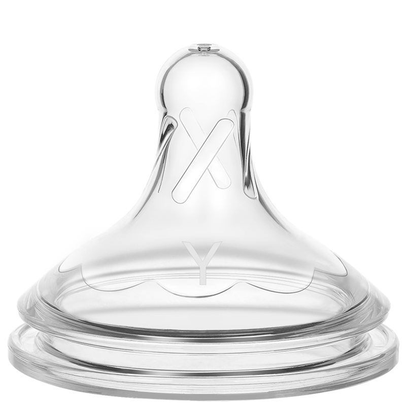 布朗博士(DrBrown’s)爱宝选PLUS流量Y宽口硅胶奶嘴(1个装)