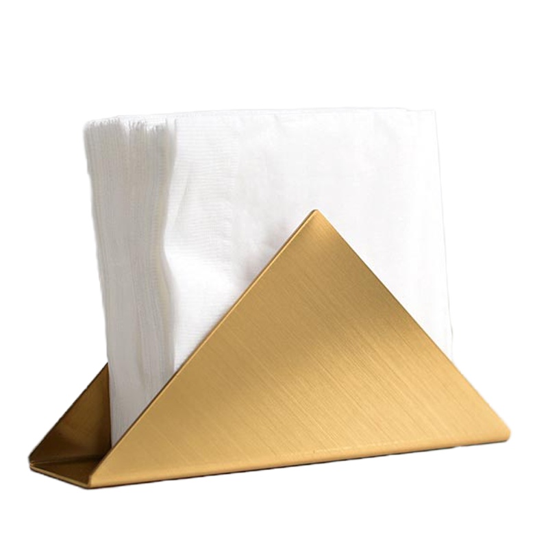 萃姿尔(TRESOR)三角形不锈钢纸巾 餐桌金属餐巾座 纸巾托
