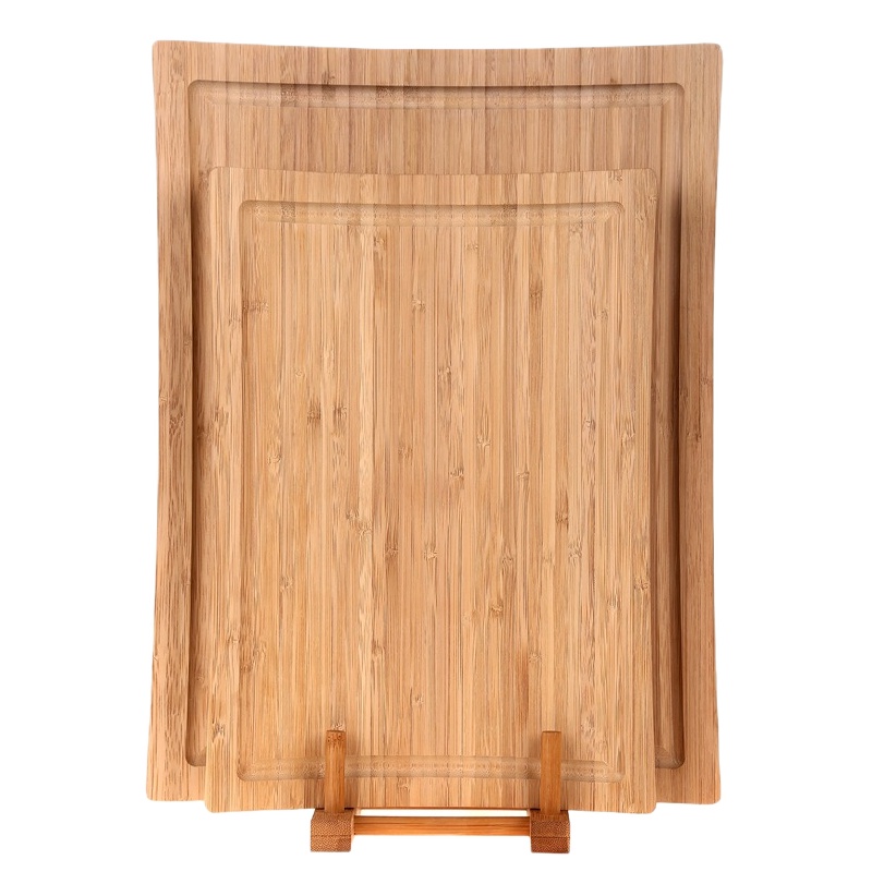佳驰 楠竹分类侧压砧板 防滑切菜板 宝宝辅食板两件套送砧板架JC-1972