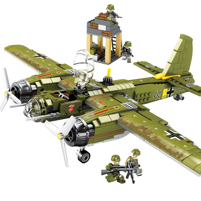 森宝积木拼装玩具益智男孩成人高难度智力开发军事系列101037