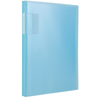 得力资料册文件夹多层A4插页档案夹试卷收纳袋学生用卷子整理文件袋透明活页夹40页办公用品文具72556LAN