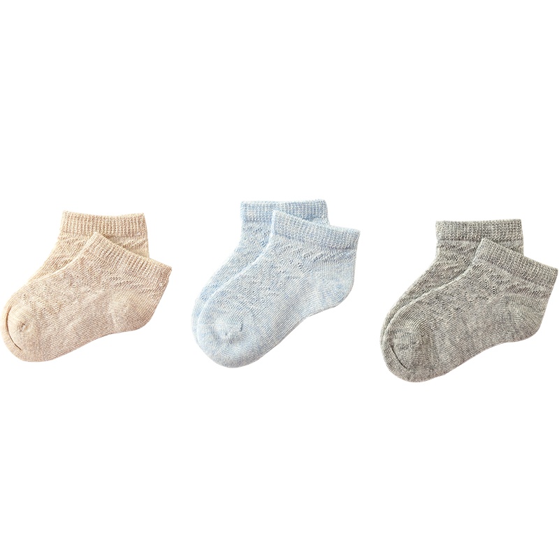 童泰春夏新生儿配饰6-12月男女宝宝套脚袜婴童袜单双装颜色随机儿童袜