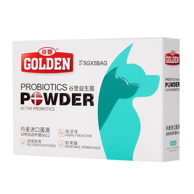 谷登犬用益生菌5g*5袋狗狗柯基拉肚子拉稀呕吐腹泻肠胃宝