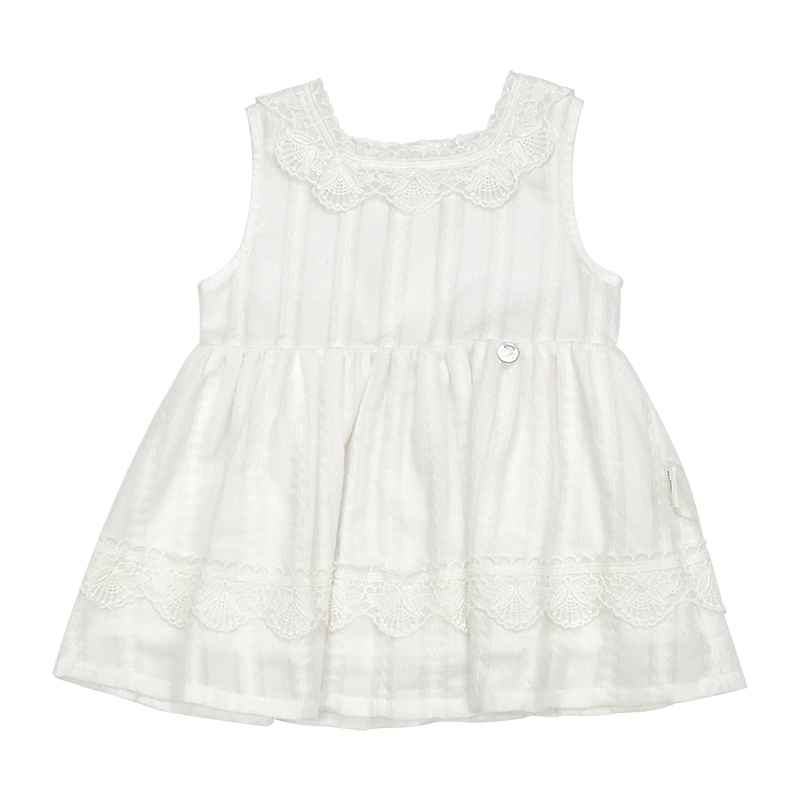 洛克泰迪平织连衣裙2020夏季新款女童纯棉无袖裙子婴幼儿气质小仙女裙