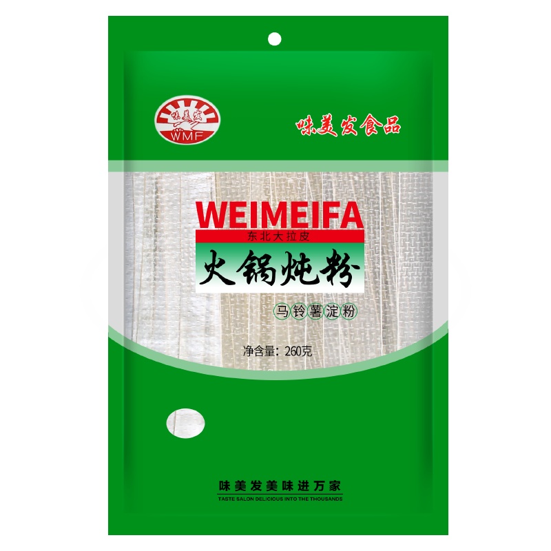 鲁珍 火锅炖粉260g 东北大拉皮土豆宽粉配菜炖菜粉条
