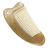 宝康林 牛角梳子家用防静电防脱耗牛角按摩头部经络梳男女