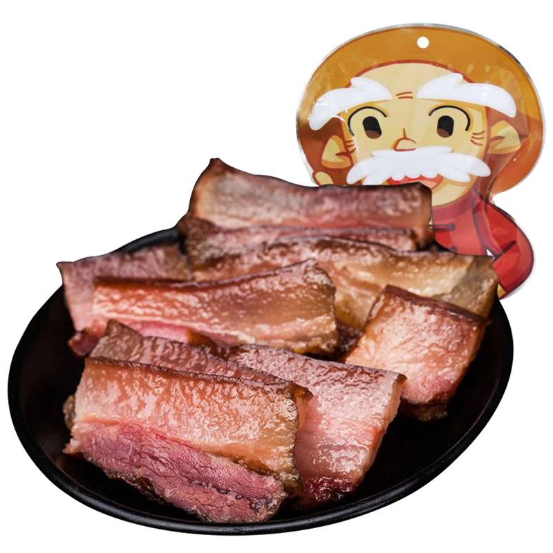 杨大爷腊猪头肉500g/袋成都四川特产烟熏腊肉农家自制