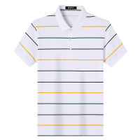 恒源祥男士T恤2021夏新款中青年爸爸装男士棉短袖t恤商务休闲男装上衣