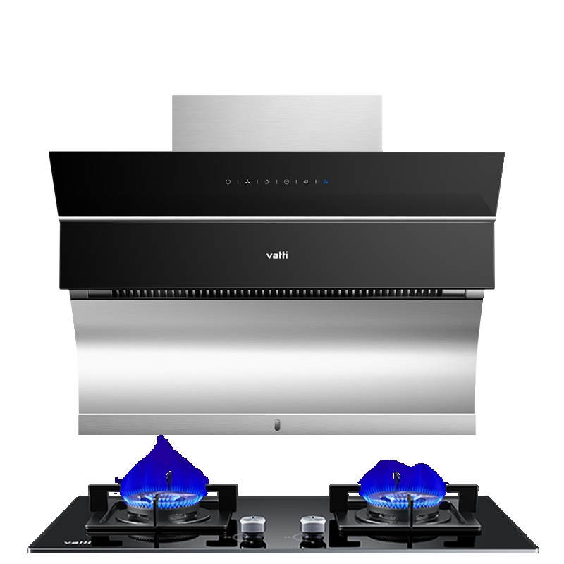 华帝(vatti)20立方大吸力侧吸式抽油烟机燃气灶具套餐i11083+55B天然气4.2kW猛火力高频自动洗宽域拢烟