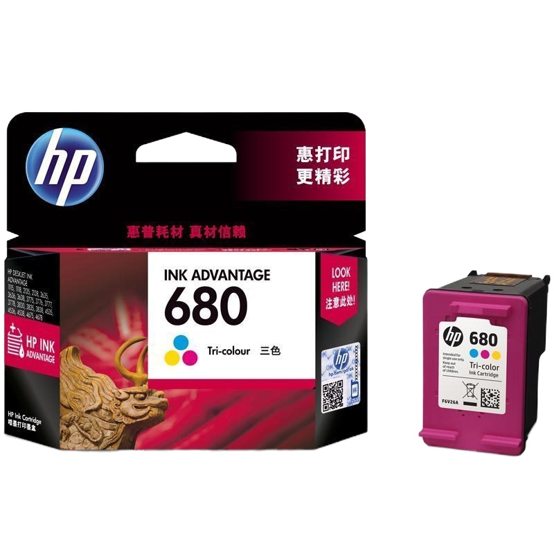惠普(HP) F6V27AA 680 彩 色 墨 盒