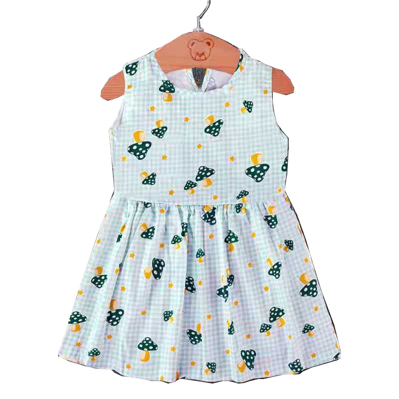 2019夏季新款中小童背心裙小清新碎花连衣裙子潮童装女童无袖裙子