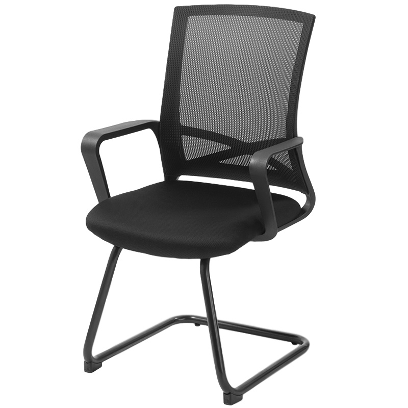 创世人 办公家具电脑椅 办公椅子家用透气 网布会议椅弓形椅