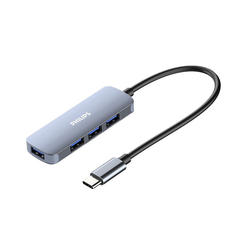 飞利浦type-c拓展坞电脑转换器 转接头笔记本扩展macbook pro苹果配件air投影仪转换器SWR1604L