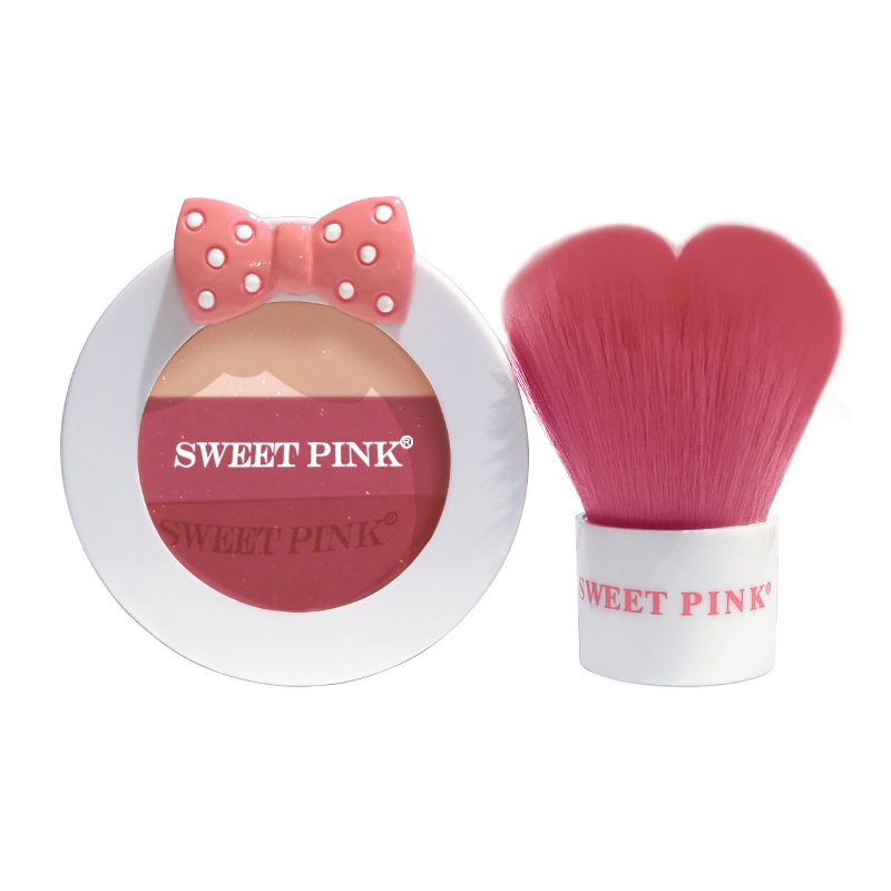 粉色安琪SWEET PINK公主腮红礼盒(蔷薇粉)3.8G提亮肤色;色泽持久;遮瑕;定妆;修颜