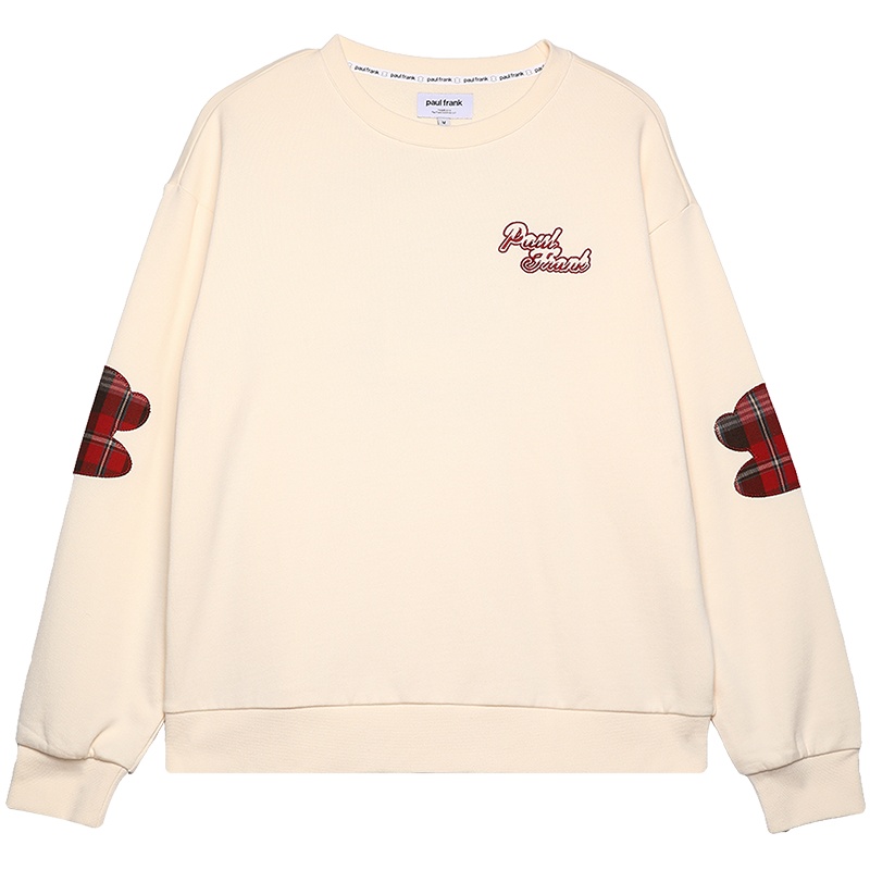 大嘴猴春秋季新款卫衣女甜美刺绣盐系宽松初秋上衣