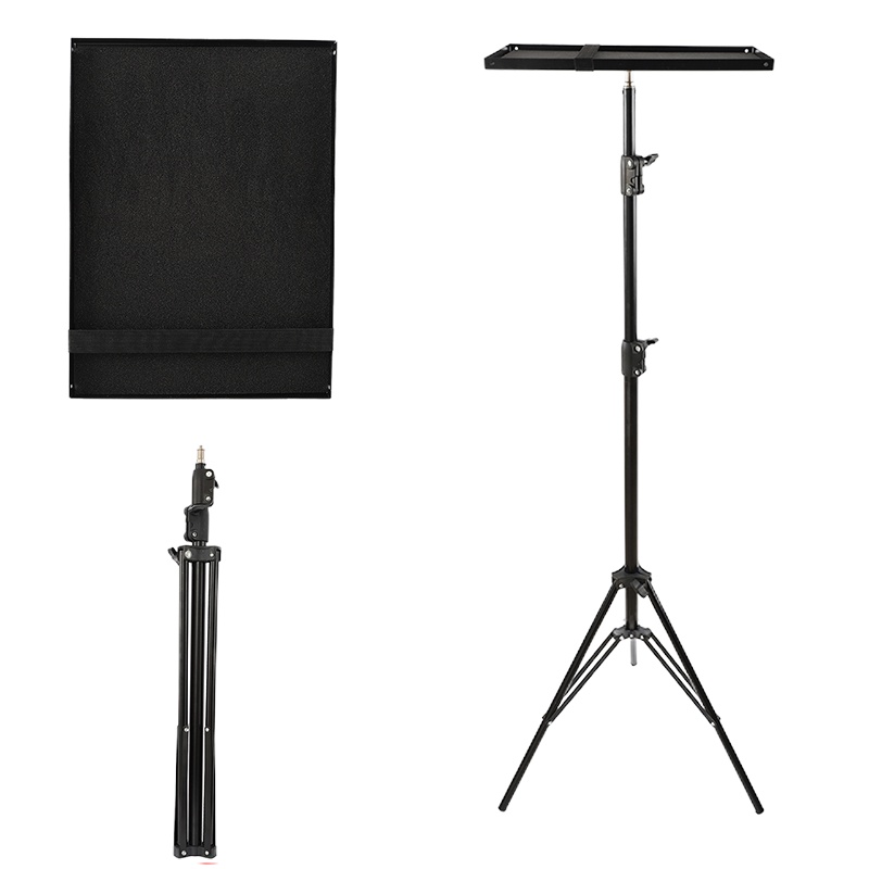 火豹投影仪支架笔记本平板电脑手机通用铝合金托盘多功能落地式三脚架 2米三脚架+托盘手机支架手机座