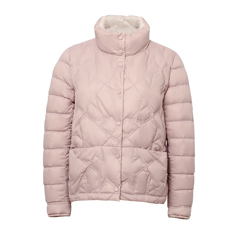 鸭鸭(YAYA)女情侣轻薄羽绒服女 2020秋冬韩版面包服白鸭绒潮流短款外套上衣