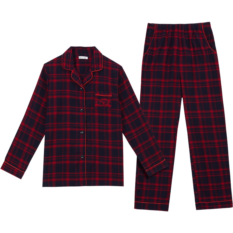 爱帝秋冬睡衣女士长袖法兰绒家居服情侣珊瑚绒套装厚款保暖新款