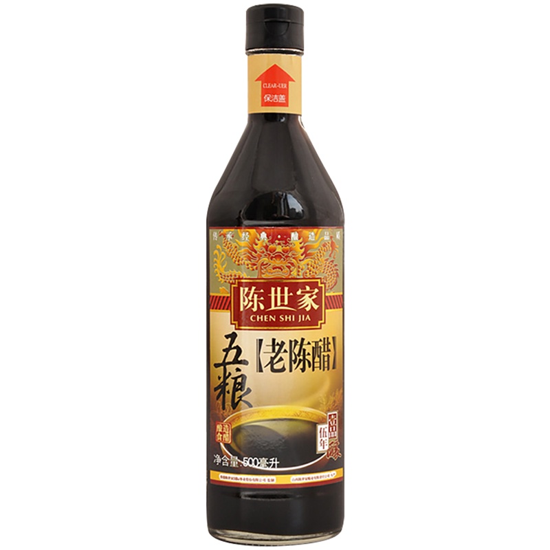陈世家 五粮老陈醋 饺子醋 山西 五年酿 500ml/瓶