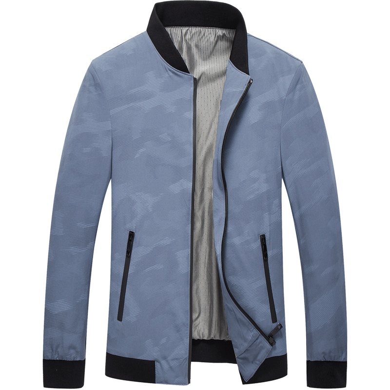 恒源祥男士夹克春秋新款青年外套韩版休闲棒球服外套男