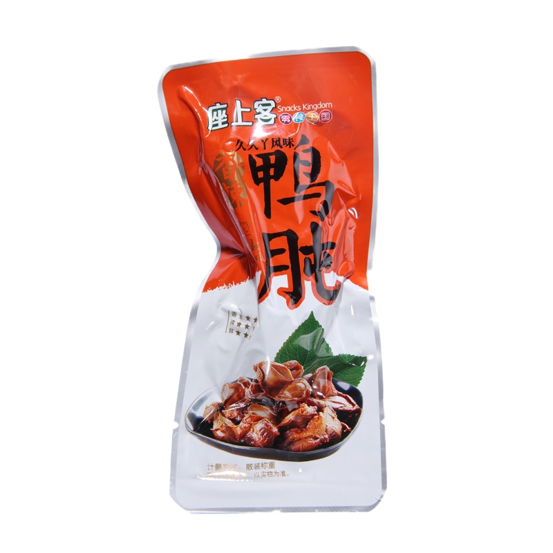 [座上客 香辣鸭肫6袋*2]美食特产办公室零食麻辣小吃小包装约245g*2