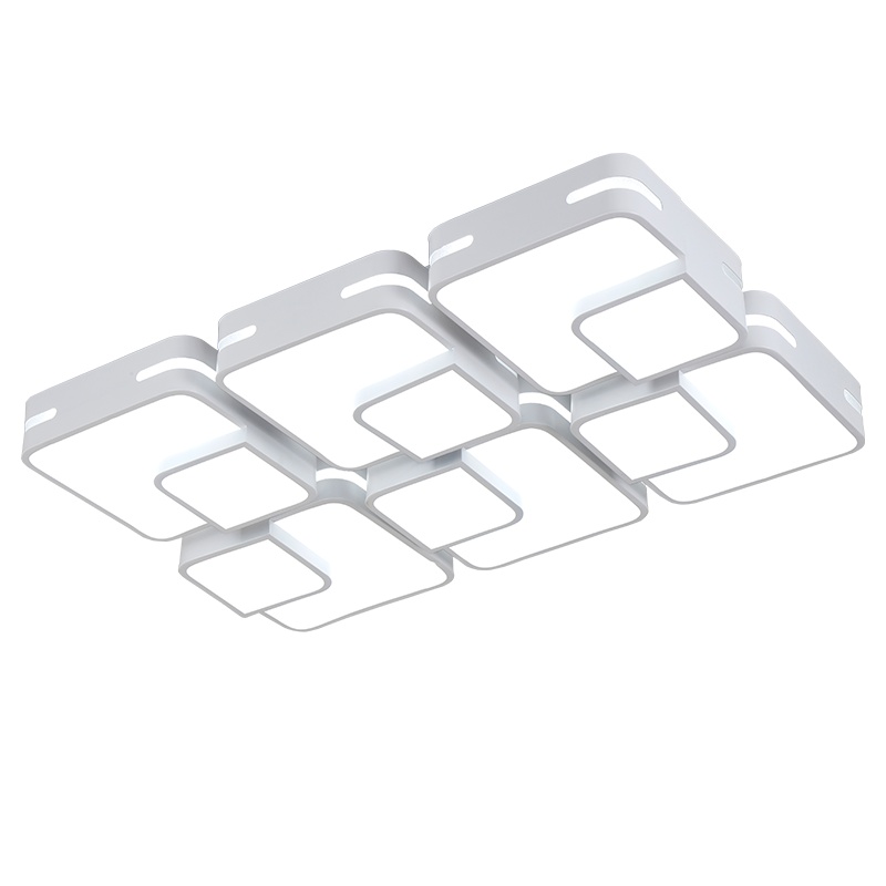 Grevol品拓PINTUO吸顶灯客厅灯卧室灯LED长方形简约现代吸顶灯铁艺家用客厅灯卧室灯大厅餐厅灯灯具灯饰25M2