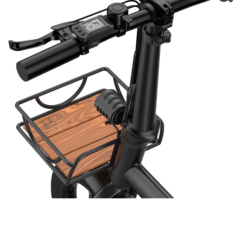 爱行走折叠电动车 原厂前文艺/实木车筐