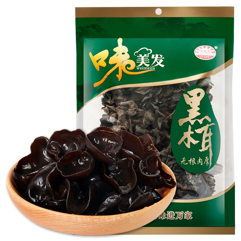味美发 无根肉厚木耳150g 东北黑木耳凉拌火锅食材 山珍特产干货