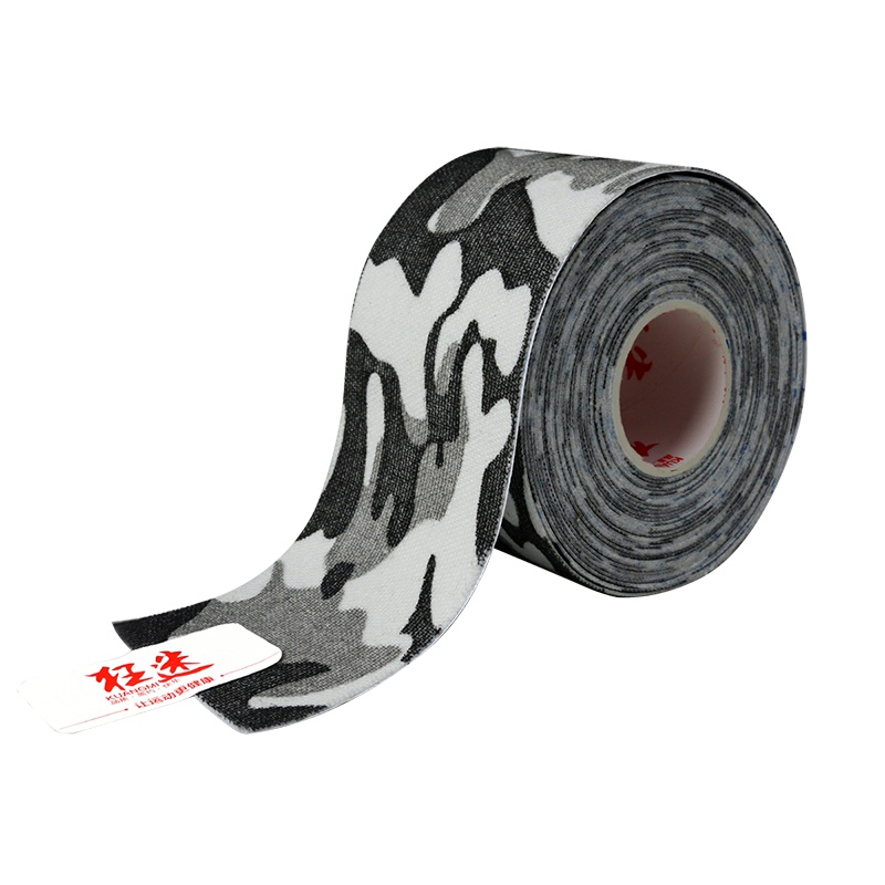 狂迷弹性绷带防拉伤肌内效都市迷彩运动贴布