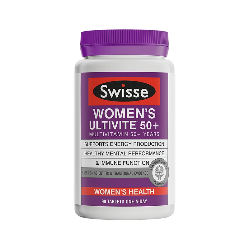 [改善女性生理机能]Swisse斯维诗 女性复合维生素50+ 90片/瓶 澳洲进口 100克
