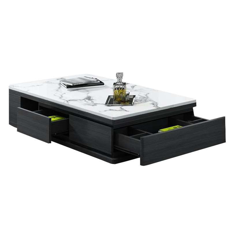 众耐火烧石茶几电视柜简约现代北欧大理石茶几桌客厅创意家具