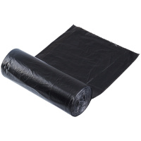得力(deli)9587平底垃圾袋 45×50cm 3卷90只中号黑色