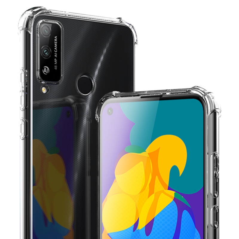 ESCASE 荣耀play4T手机壳保护套TPU全包气囊防摔壳(有吊绳孔)ES-iP9系列 升级版透白