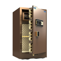 虎牌保险柜80cm高单门小型防盗防火全钢超重指纹密码保险箱 42*48*80(黑色)