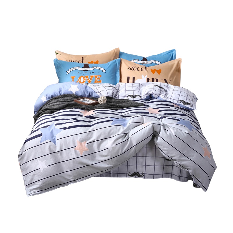 澳丹奴 全棉斜纹印花四件套