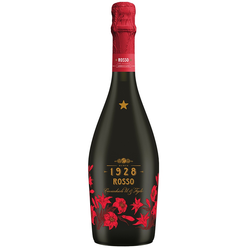 意大利原瓶进口 意大利之花红起泡葡萄酒-蓝布鲁斯科750ml 单支装