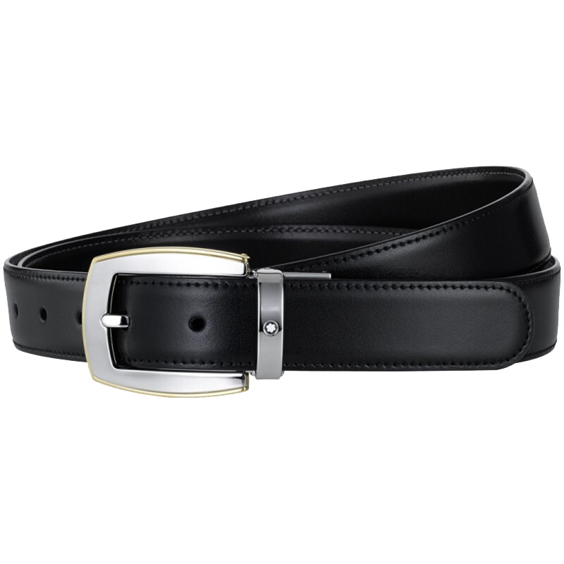 [海外直邮]MontBlanc万宝龙男士皮带镀钯涂层旋转凸形针式腰带111081