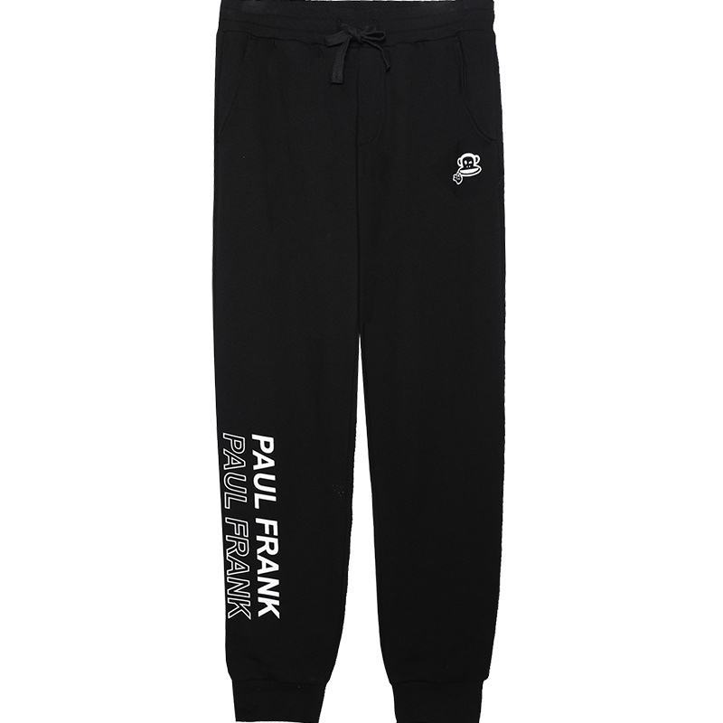 大嘴猴春秋季新款休闲裤男韩版潮束脚字母印花裤子