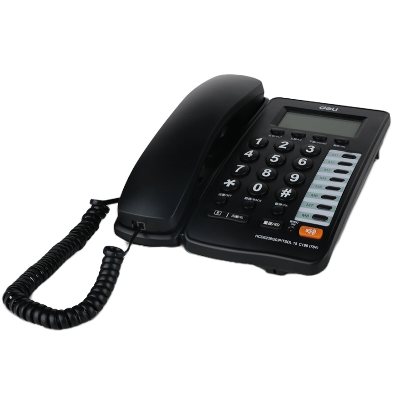 得力deli 784 固定电话机 座机 办公有绳电话机