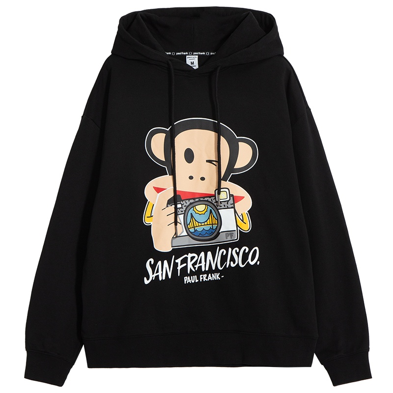 Paul Frank/大嘴猴卫衣新款女宽松韩版情侣装秋装慵懒学生