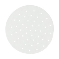 拜杰蒸笼纸24cm100张家用一次性包子馒头点心垫纸 烘焙纸带孔蒸笼纸