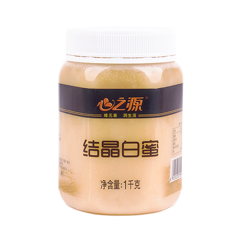 心之源 长白山雪蜜结晶白蜜 东北椴树蜜纯正天然蜜蜂蜜1kg