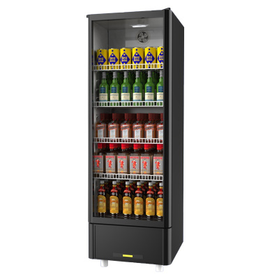 东贝展示柜商用HL-LC320NB白色内胆白灯带冷藏保鲜啤酒柜酒吧冷藏柜单门饮料柜超市四门冰箱