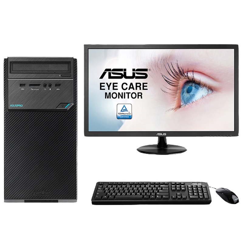 华硕(ASUS)商用台式电脑 弘道 D320MT 21.5英寸( I3 7100 4G 256G 核显 )