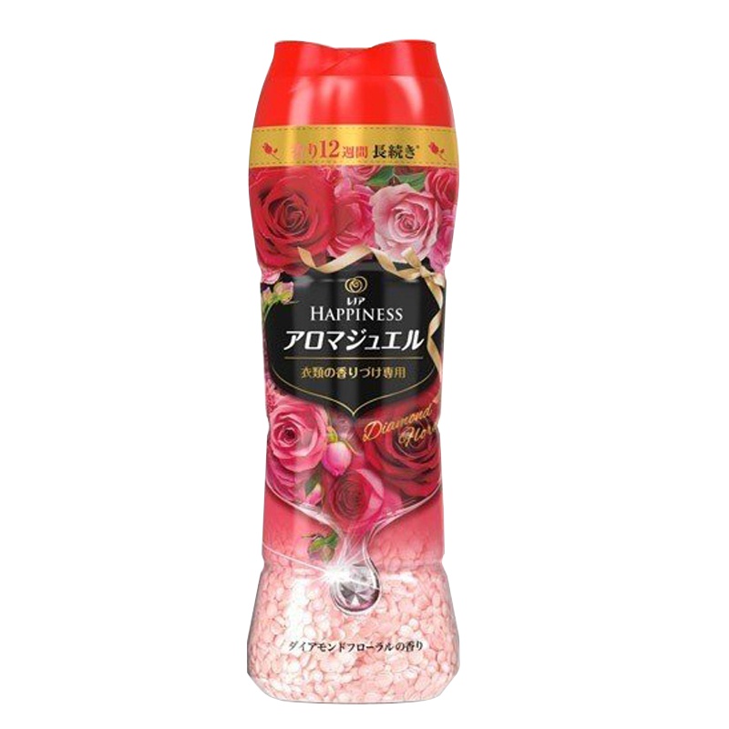 [日版Downy当妮]宝洁P&GHappiness衣物柔顺剂芳香颗粒玫瑰花香 520ml