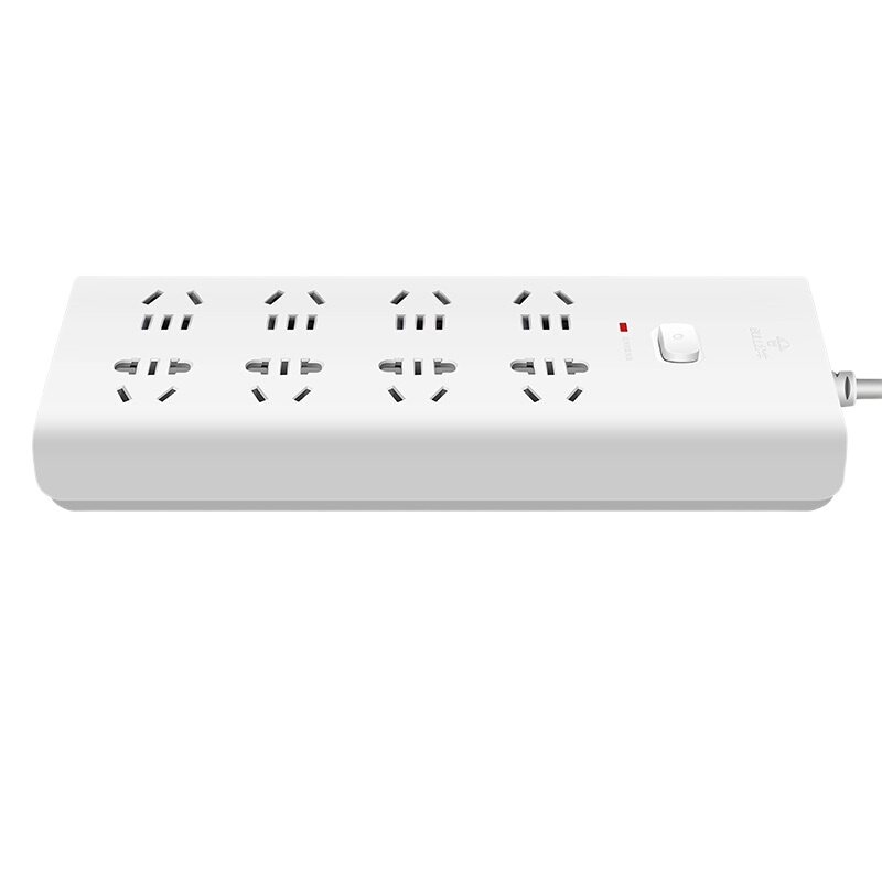 公牛三重防雷电源插座接线板 插线板 拖线板插排 总控开关 GN-H2080 八位总控-3米