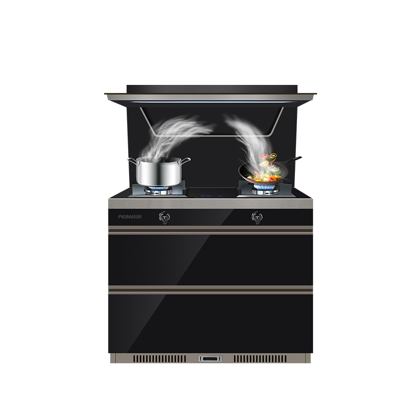 培恩集成灶一体灶JJZY-B5S电热自动清洗侧吸下排式集成环保灶 头部保温自动防火墙油烟机灶具套装