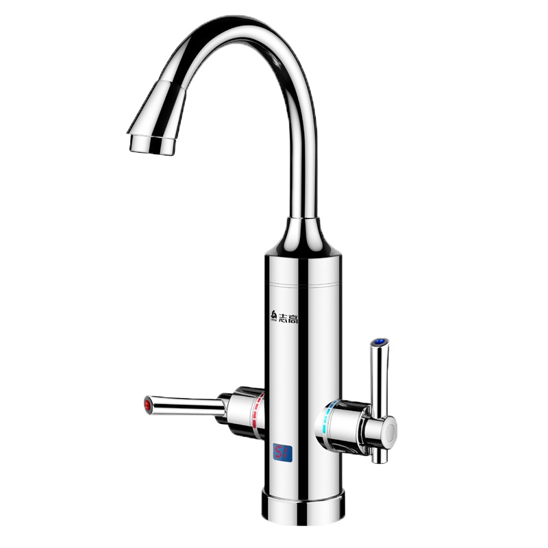 志高(CHIGO)即热式电热水龙头卫生间快速加热过自来水厨房宝家用省电两用 电镀银十普通插头